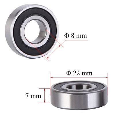Alta velocidad 608 RS ZZ rodamiento cerámico 608 rodamientos de bolas de ranura profunda para skateboard