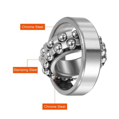 C5 Acceso libre 1215M Rodamiento de bolas autoalineante de 75x130x25 mm para máquinas industriales