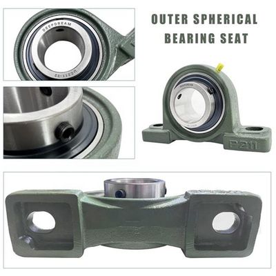 Rodamientos montados de acero cromo GCR15 de pulgadas no estándar UCP210-200D1 para un rendimiento estable