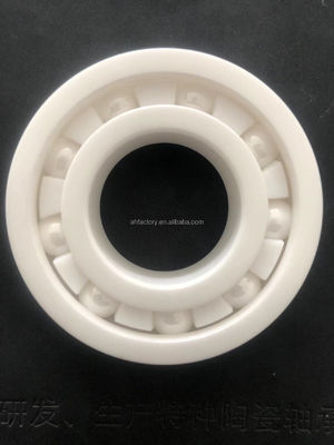 Estructura de bola de ranura profunda Rodamientos cerámicos completos 608 para requisitos de bajo mantenimiento