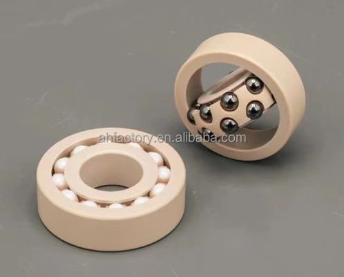 Estructura de bola de ranura profunda Rodamientos cerámicos completos 608 para requisitos de bajo mantenimiento