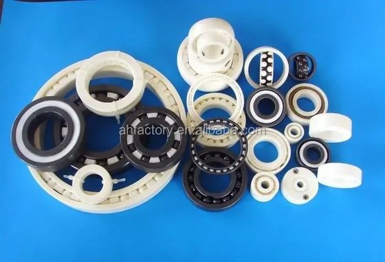Estructura de bola de ranura profunda Rodamientos cerámicos completos 608 para requisitos de bajo mantenimiento