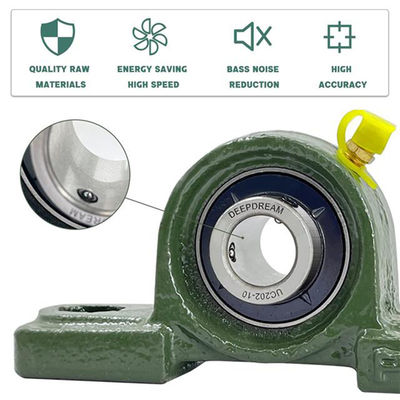UCP206 Rodamiento de bloque de almohada de acero cromado GCR15 para uso industrial