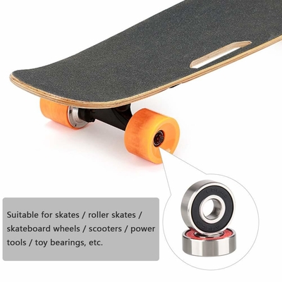 ABEC7/9 personalizado rodamiento de bola de patineta con jaula de cobre y rodamientos de cerámica 608