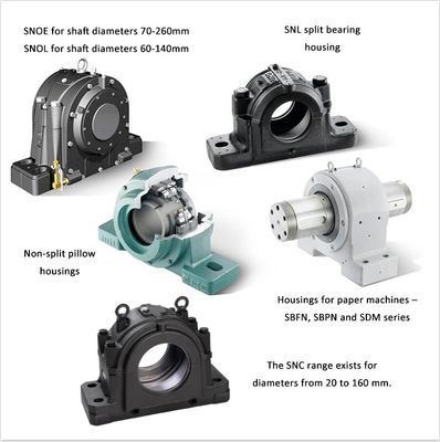 Acero inoxidable SNL520-617 Casas de rodamiento de bloques de almohadillas de plomero dividido para granjas