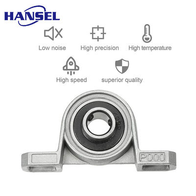 Nivel de precisión P5 Rodamiento de bloque de almohada KP004 para soporte de rodamiento de acero cromado GCR15