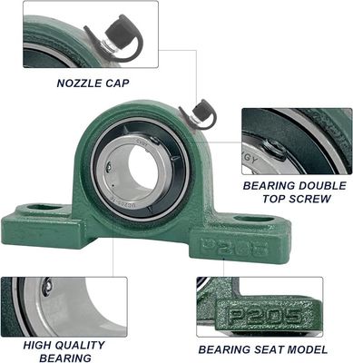Acero cromado GCr15 Gran carcasa 2-1/2 "bloque de almohada con rodamiento UCP213-40 Nivel de precisión P0P6P5P4P2