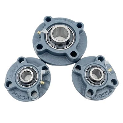 Acero cromado GCR15 UCFC201 UCFC202 UCFC203 UCFC204 Rodamiento de bloque de almohada para máquinas