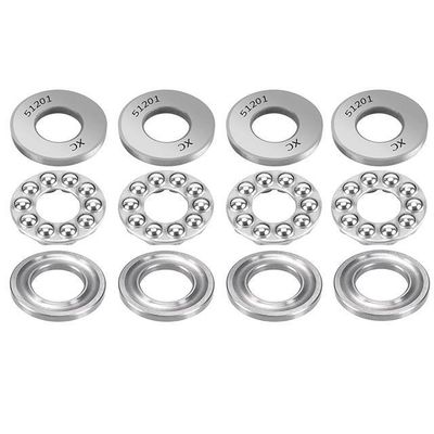 Material GCr15 Serie 51200 Rodamiento de bolas de empuje de doble dirección para un funcionamiento sin problemas