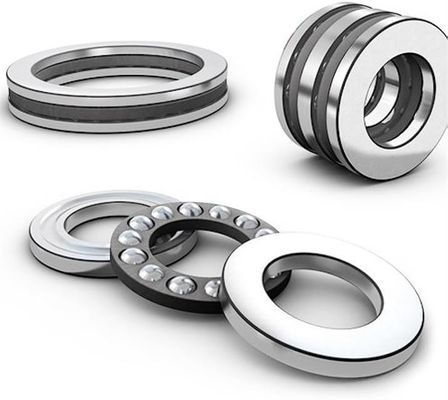 Material GCr15 Serie 51200 Rodamiento de bolas de empuje de doble dirección para un funcionamiento sin problemas