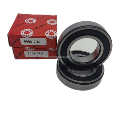 Los rodamientos de bolas de ranura profunda para motocicletas 6006-2RS Cage de cobre y certificados ISO9001 2008