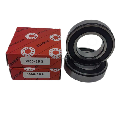Los rodamientos de bolas de ranura profunda para motocicletas 6006-2RS Cage de cobre y certificados ISO9001 2008