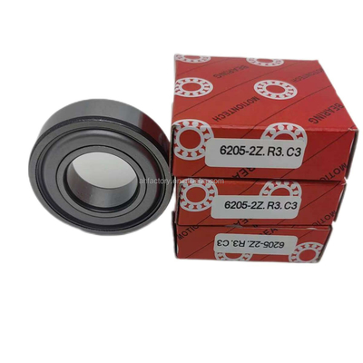 Certificado ISO9001 2008 6205-2Z Rodamiento de bolas de ranura profunda con diámetro de perforación de 0 a 25 mm