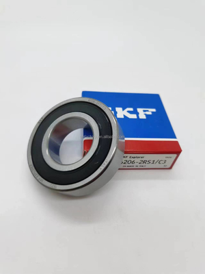 6206-2RS Dos lados de goma de sello de la bola de rodamiento 30x62x16mm para 30 mm de tamaño de perforación