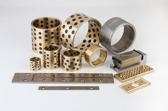 Métrico Plain Sinterizado de Bronce Bush rodamiento 35 * 68 * 55 mm para el ámbito de negocio en marrón