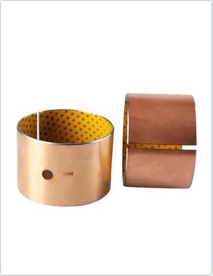 Métrico Plain Sinterizado de Bronce Bush rodamiento 35 * 68 * 55 mm para el ámbito de negocio en marrón