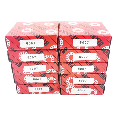 Estrutura de ranura profunda Rodamientos de bolas de acero inoxidable 6007 para lubricación de grasa de aceite