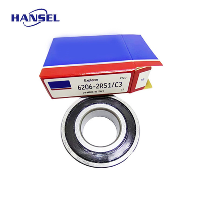 6206-2RS1/C3 Rodamientos de bolas de ranura profunda para máquinas de construcción y laminaderas