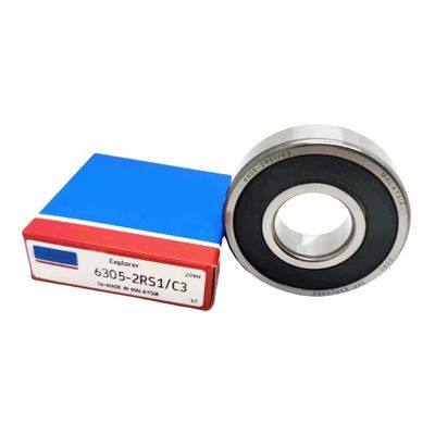 Rodamientos de bolas de ranura profunda 6305-2RS1/C3 Rodamiento en miniatura para estructuras de fila única