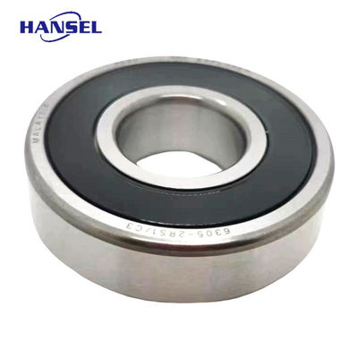 Rodamientos de bolas de ranura profunda 6305-2RS1/C3 Rodamiento en miniatura para estructuras de fila única