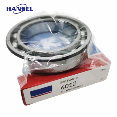 Z1V1 Vibración y tamaño de perforación de 0-60 mm SKF 6012 rodamientos de bolas de ranura profunda de doble fila