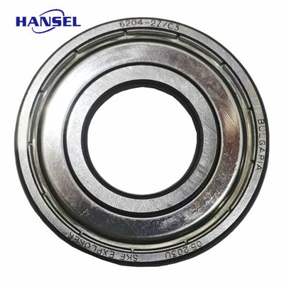 Rodamientos de bolas de ranura profunda de jaula de nylon 6204-2Z/C3 para durabilidad y rendimiento