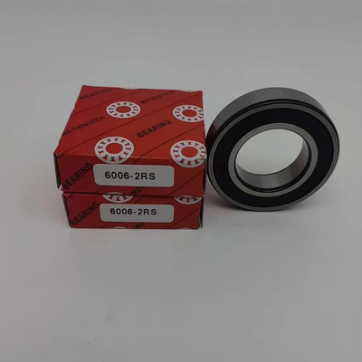 Tamaño de perforación 0 30 mm Rodamiento de bolas de ranura profunda de alta precisión 6006-2RS para motocicletas