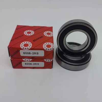 Tamaño de perforación 0 30 mm Rodamiento de bolas de ranura profunda de alta precisión 6006-2RS para motocicletas