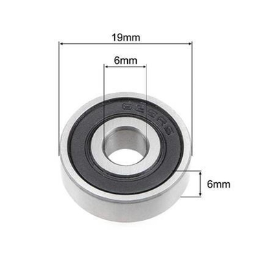 Acero de rodamiento de bolas de ranura profunda en miniatura 627RS 627ZZ 627 2RS 0 7 mm
