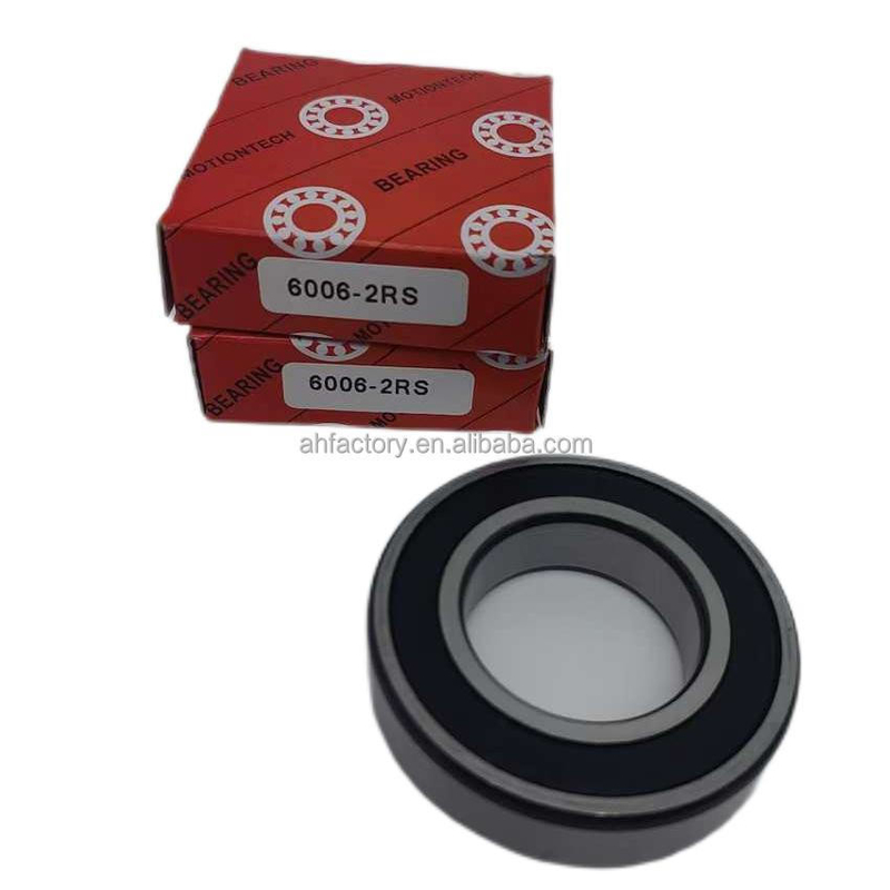 Los rodamientos de bolas de ranura profunda para motocicletas 6006-2RS Cage de cobre y certificados ISO9001 2008