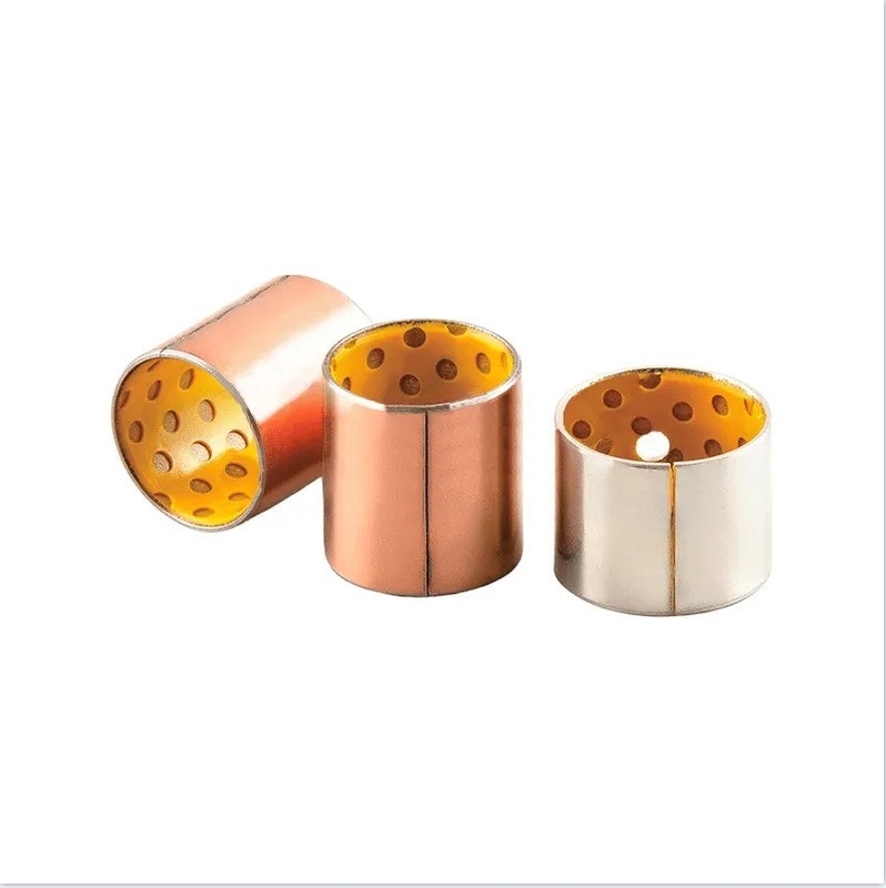 Métrico Plain Sinterizado de Bronce Bush rodamiento 35 * 68 * 55 mm para el ámbito de negocio en marrón