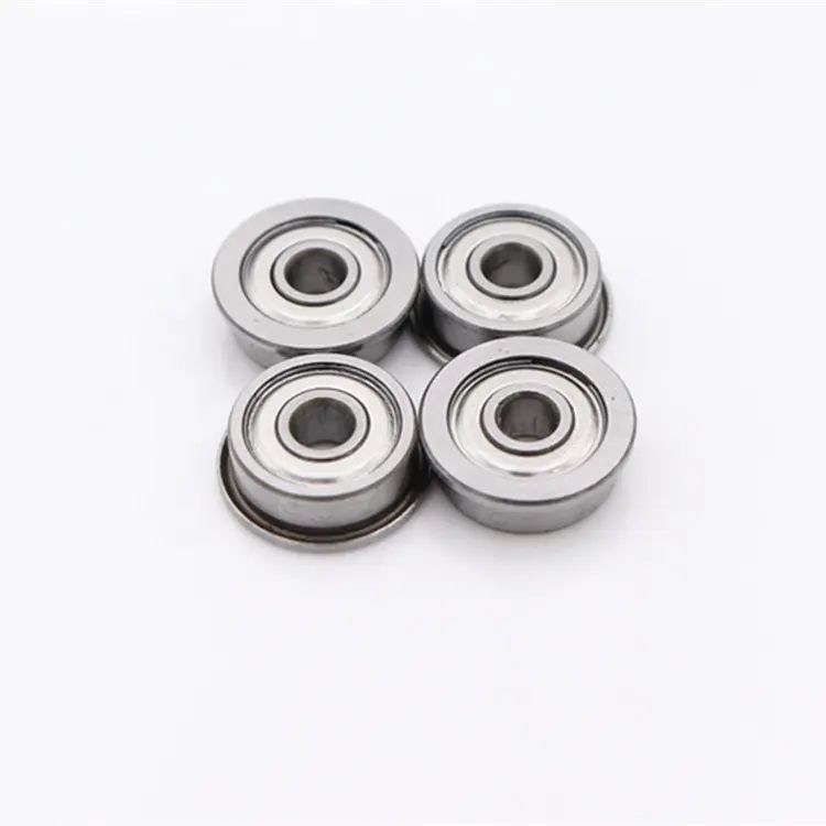 Acero cromado personalizado GCR15 2Z ZZ Sellos tipo rodamiento de brida para maquinaria industrial