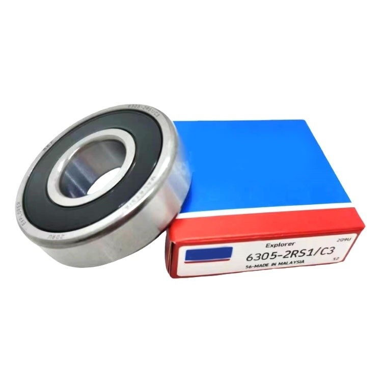2RS Sellos tipo rodamientos de bolas de ranura profunda 6305-2RS1/C3 con diámetro de perforación 0 25 mm