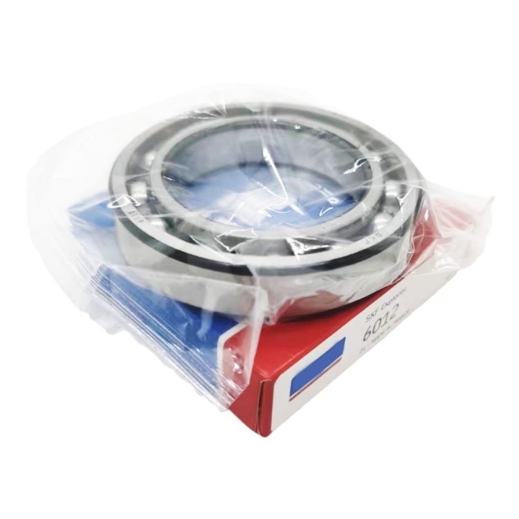 Z1V1 Vibración y tamaño de perforación de 0-60 mm SKF 6012 rodamientos de bolas de ranura profunda de doble fila