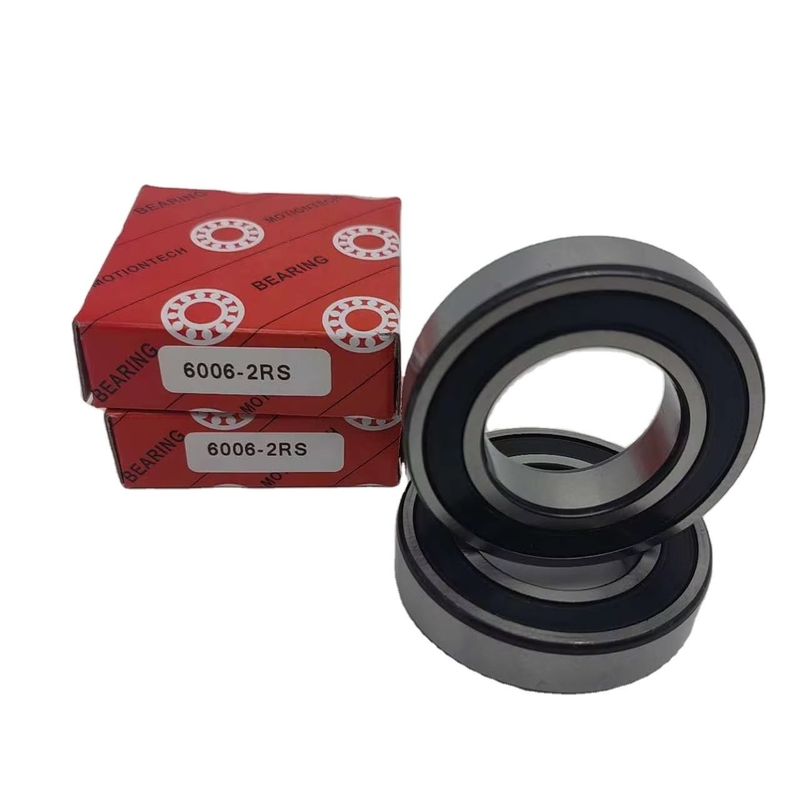 Tamaño de perforación 0 30 mm Rodamiento de bolas de ranura profunda de alta precisión 6006-2RS para motocicletas